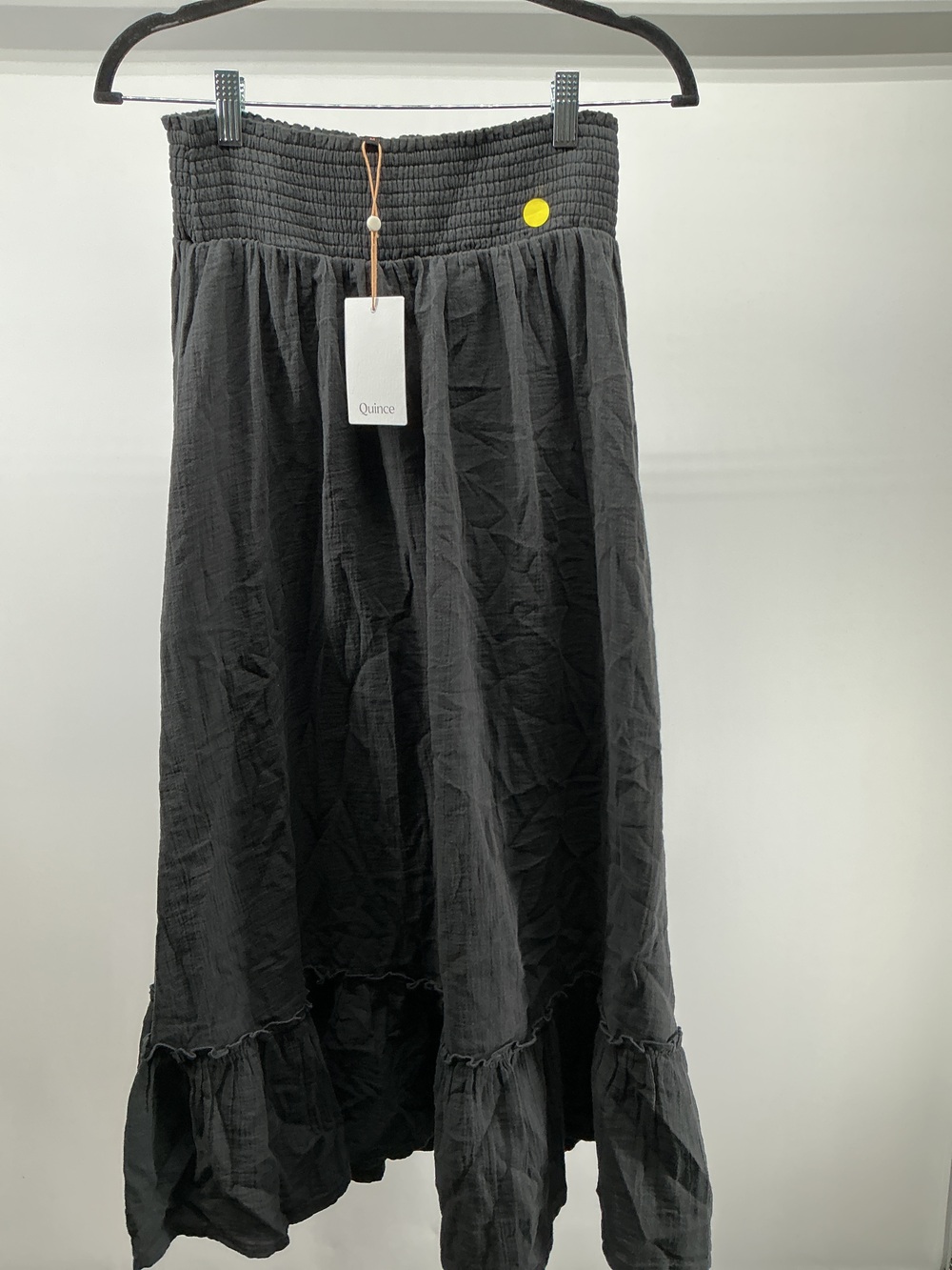 100% Organic Cotton Gauze Smocked Maxi Skirt